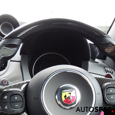 ability アバルト メーターフードカバー + スイッチカバー アバルト（ABARTH） ABARTH 500 595 695 カーボン MTA シフトスイッチ